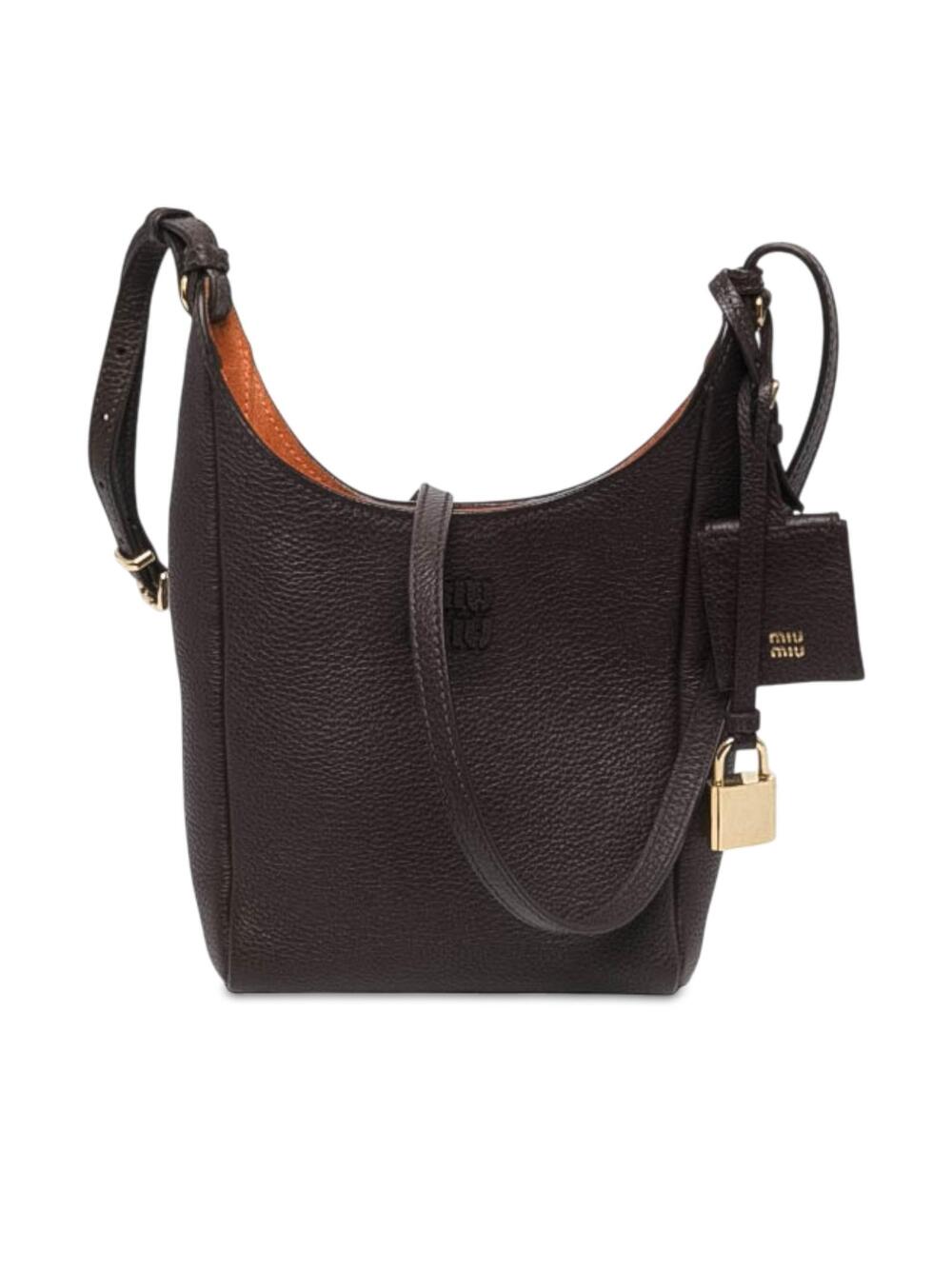 Miu Textured Leather Crossbody #368319M86B